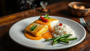 Cação ao Curry de Maracujá - Blog Alhocomalecrim.com