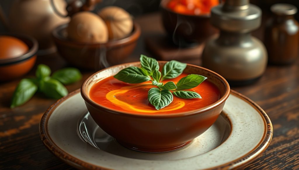 Sopa de Tomate com Manjericão Fresco - Blog Alhocomalecrim.com