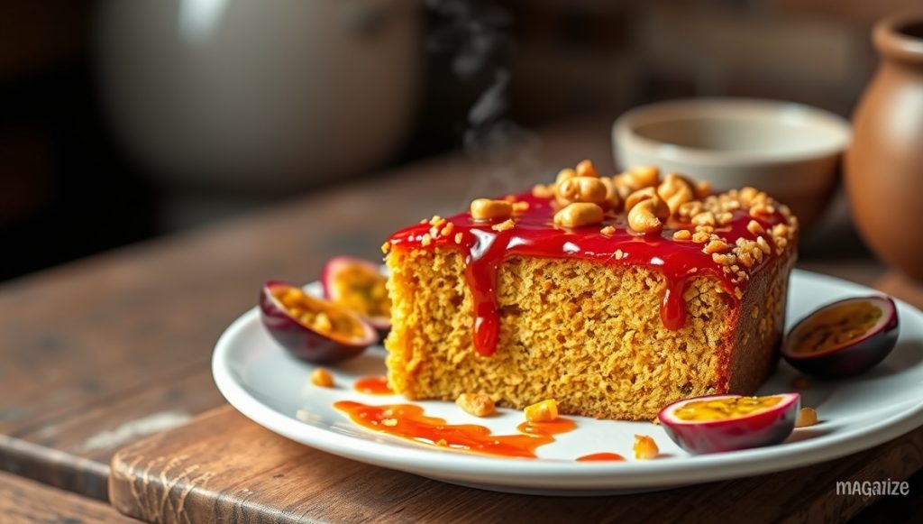 Bolo de Maracujá com Crosta de Castanha - Blog Alhocomalecrim.com