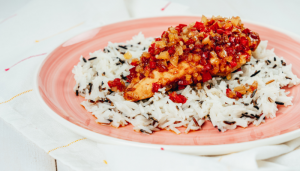 Pintado ao Forno com Arroz - Blog Alhocomalecrim.com